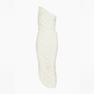 Norma Kamali Diana white dress size small